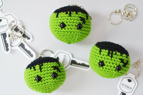 Halloween Crochet Keychain Halloween Crochet Keychain