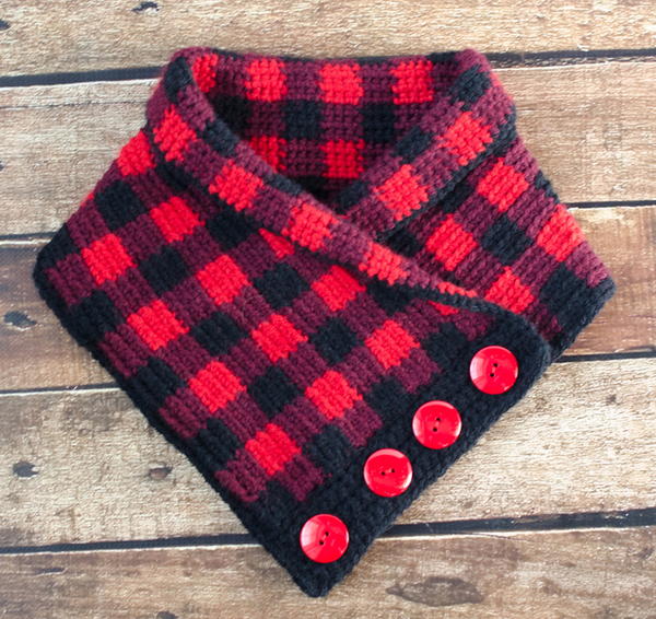 Buffalo Plaid Cow Buffalo Plaid Cowl
