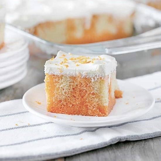 Orange Creamsicle Poke Cake Orange Creamsicle Poke Cake