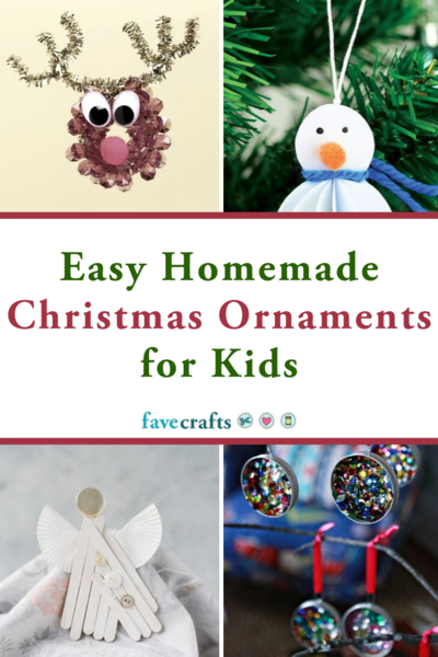 Easy Homemade Christmas Ornaments for Kids