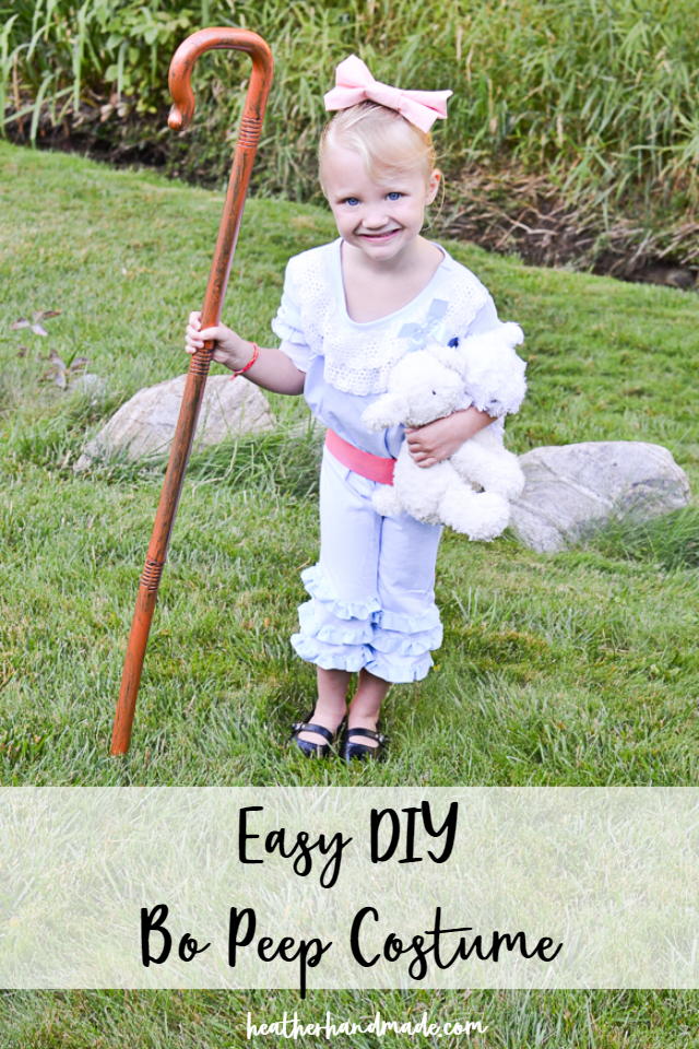 homemade bo peep costume