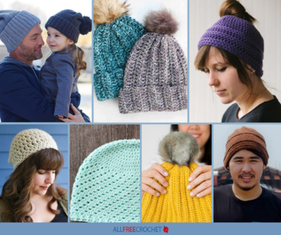 60+ Free Crochet Hat Patterns for Beginners