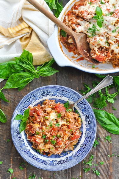 Dump-and-Bake Ground Beef and Rice Casserole