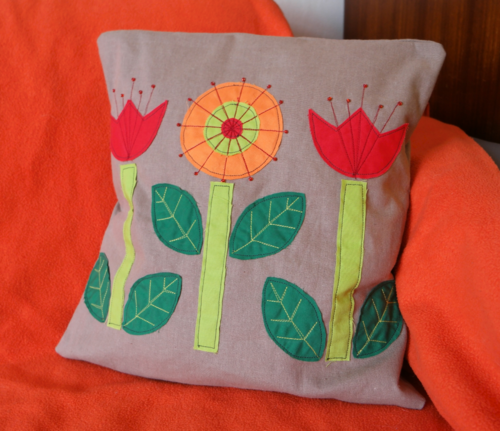 Scandinavian Flowers Throw Pillow Pattern Scandinavian Flowers Throw Pillow Pattern