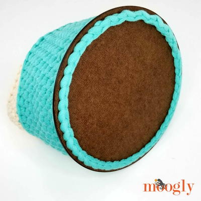 Super Sturdy Crochet Basket with Handles