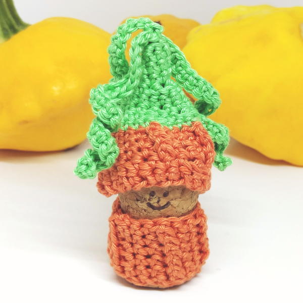 Pumpkin Cork Gnome Pumpkin Cork Gnome