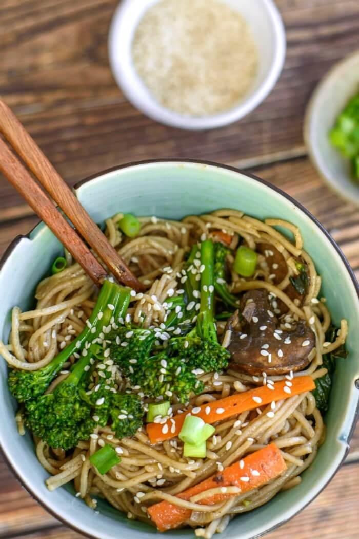 Vegetable Stir Fry Noodles Calories