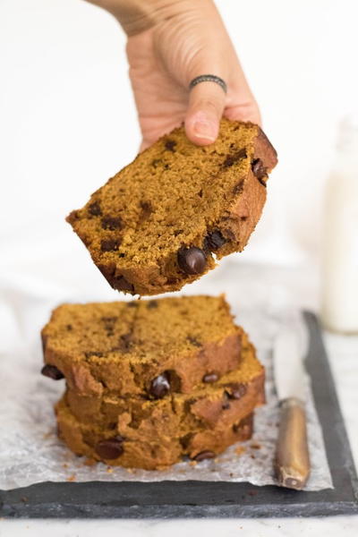 Healthy Chocolate Chip Pumpkin Bread Healthy Chocolate Chip Pumpkin Bread