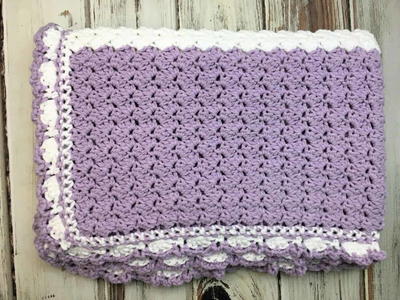 Lilac Meadows Baby Blanket