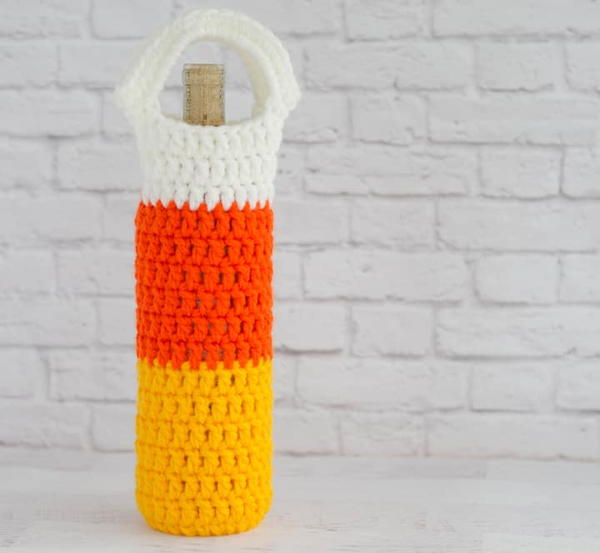 Candy Corn Wine Cozy Candy Corn Wine Cozy