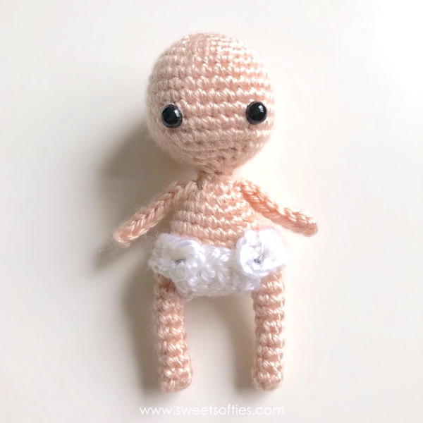 Diaper for Baby Bean Amigurumi Doll Diaper for Baby Bean Amigurumi Doll