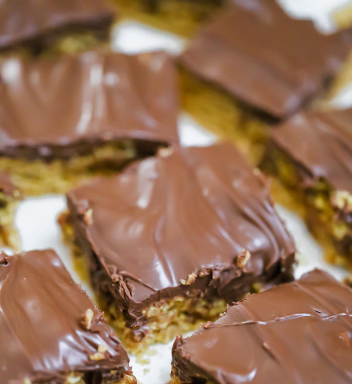 peanut butter chocolate chex bars