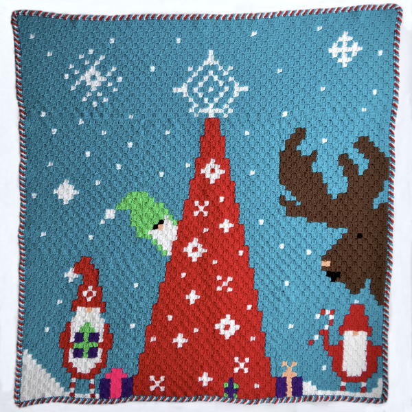 Gnome for Christmas C2C Blanket Gnome for Christmas C2C Blanket