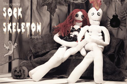 Spooky Sock Skeleton Spooky Sock Skeleton