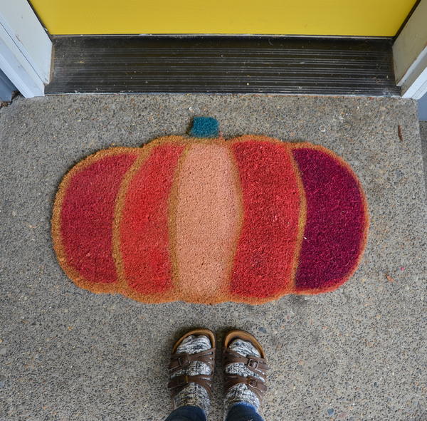Pumpkin Door Mat Pumpkin Door Mat