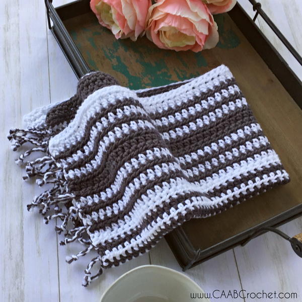 Twisted Fringe Dish Cloth Twisted Fringe Dish Cloth