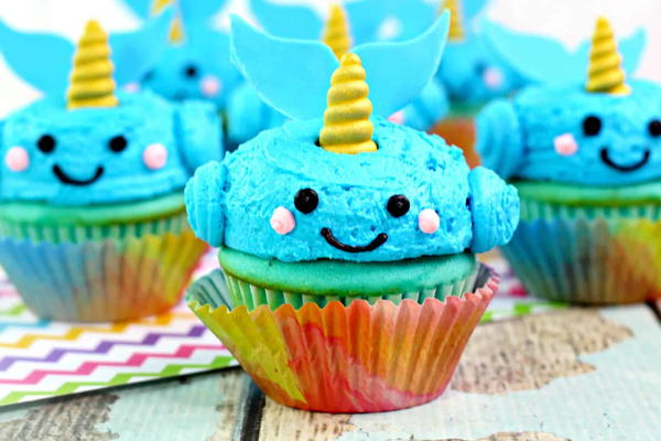 Adorable Narwhal Cupcakes Recipe Adorable Narwhal Cupcakes Recipe