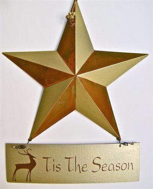Golden Star Door Decoration Golden Star Door Decoration