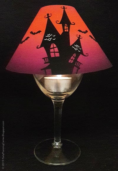 Haunted House Lampshade Printable