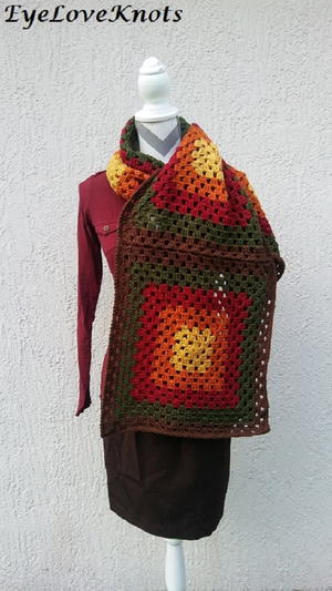 Granny Square Rectangle Shawl Granny Square Rectangle Shawl