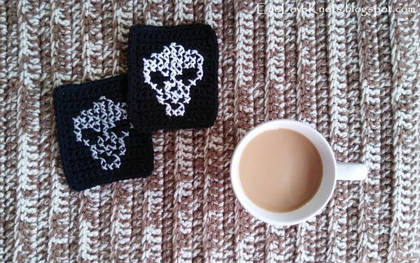 Cross Stitch Alien Coasters Cross Stitch Alien Coasters