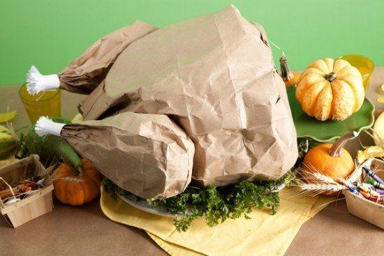 Paper Bag Turkey with Popcorn Stuffing