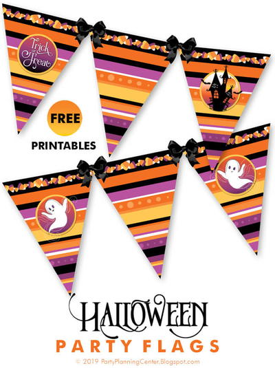 Printable Halloween Banner Flags