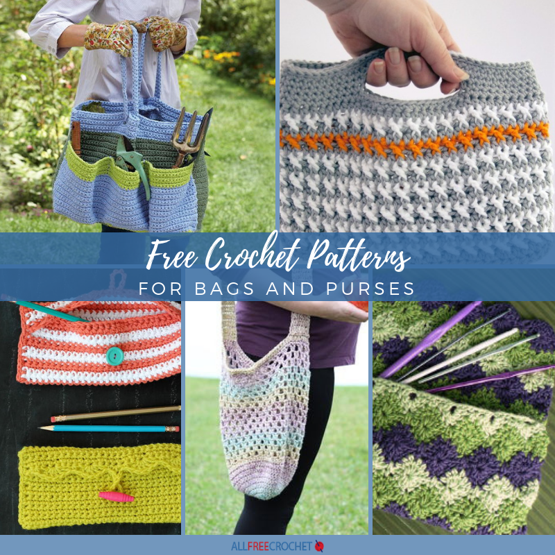 Vintage Women's Tote Bag Purse Crochet Bag PATTERN Handbag Crochet PDF