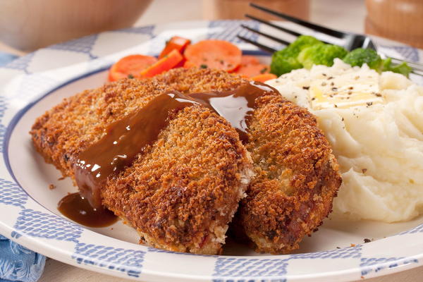 Crispy Fried Meat Loaf
