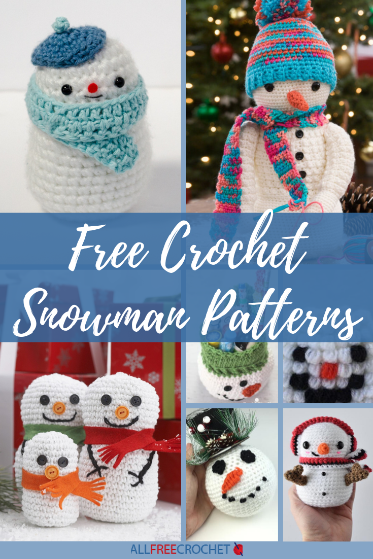 66 Free Crochet Snowman Patterns Allfreecrochet Com