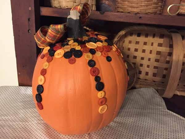 Cute as a Button Pumpkin Cute as a Button Pumpkin