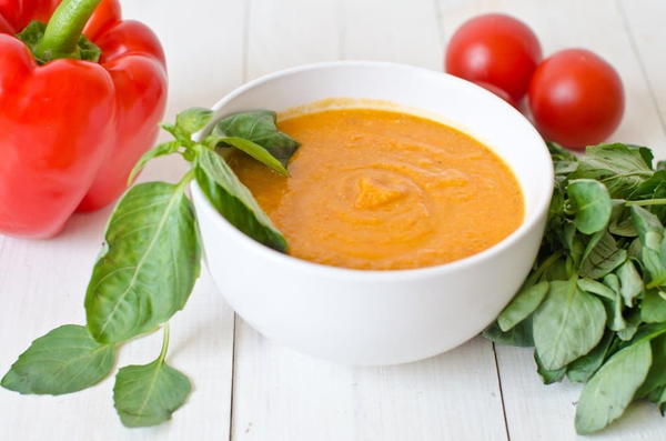 Soup Maker Tomato And Red Pepper Soup With Basil Soup Maker Tomato And Red Pepper Soup With Basil