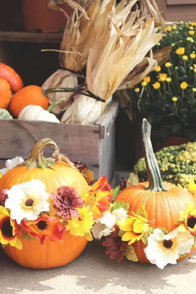 Flower Pumpkins Flower Pumpkins