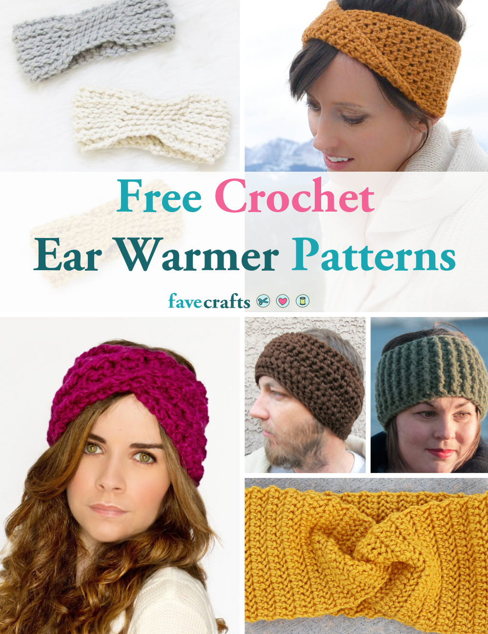 Christmas Gift Idea Handmade Winter Hat Size Medium Crocheted Headband Ear Warmer Stocking Stuffer Keep Ears Warm in Cold Weather
