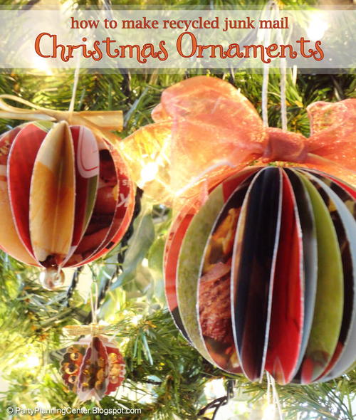 Junk Mail Christmas Ornaments Junk Mail Christmas Ornaments