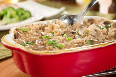 Mushroom Rice Bake