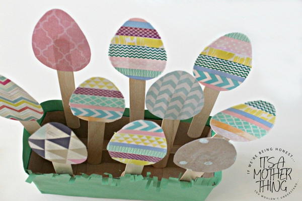 Washi Tape Easter Egg Garden Craft Washi Tape Easter Egg Garden Craft