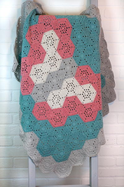 Hexagon Butterfly Baby Blanket