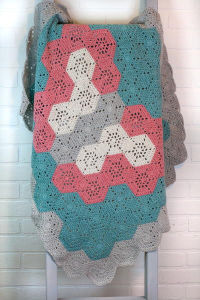 Hexagon Butterfly Baby Blanket Hexagon Butterfly Baby Blanket
