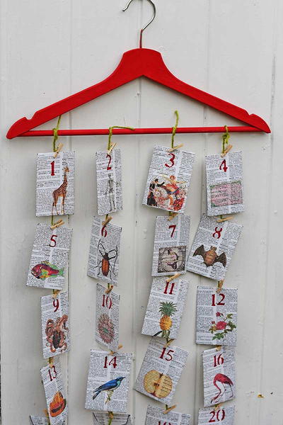 Dictionary Book Page Advent Calendar Dictionary Book Page Advent Calendar
