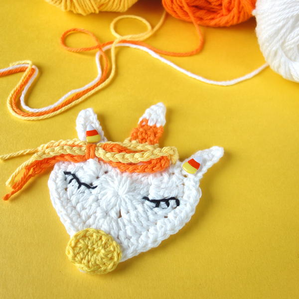 Candy Corn Uni-corn Applique Candy Corn Uni-corn Applique