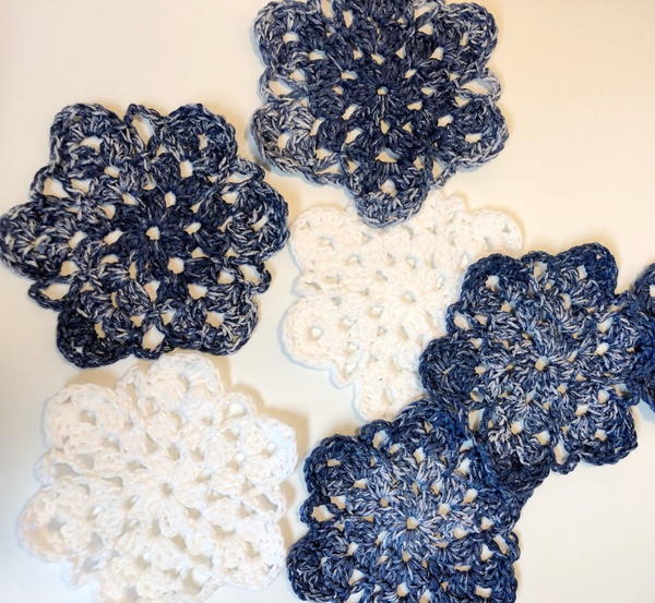 Simple Crochet Snowflake Coaster Simple Crochet Snowflake Coaster