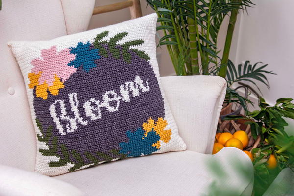 Bloom Pillow Cover Crochet Bloom Pillow Cover Crochet
