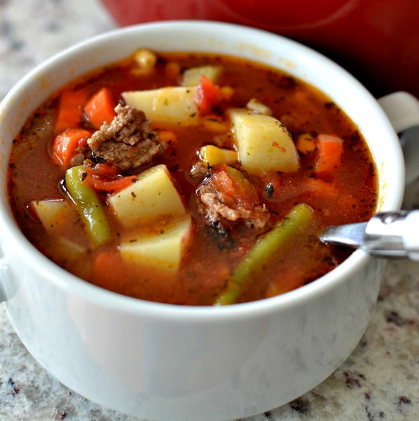 Easy Hamburger Vegetable Soup Easy Hamburger Vegetable Soup