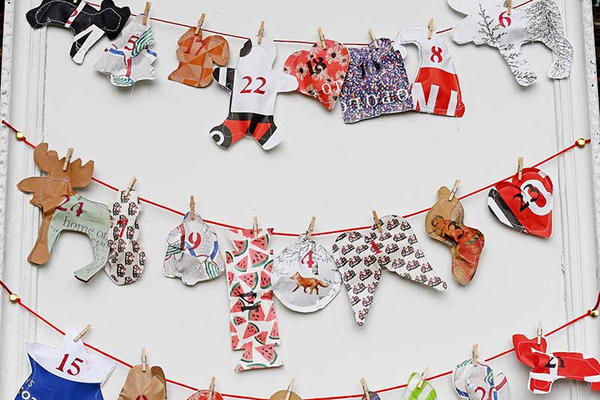 Repurposed Paper Bag Advent Calendar Repurposed Paper Bag Advent Calendar