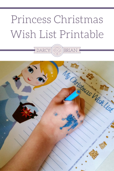 Princess Christmas Wish List Printable Princess Christmas Wish List Printable