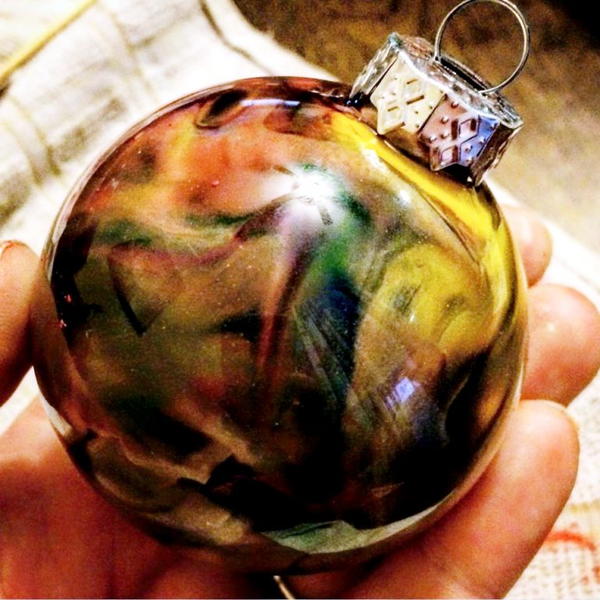 Galaxy Melted Crayon Ornaments Galaxy Melted Crayon Ornaments
