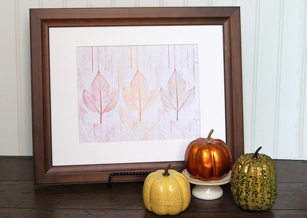 Leaf Rubbing Fall Decor Leaf Rubbing Fall Decor