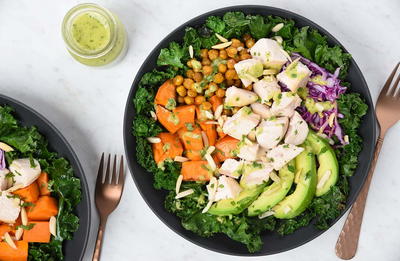 Leftover Turkey Buddha Bowls