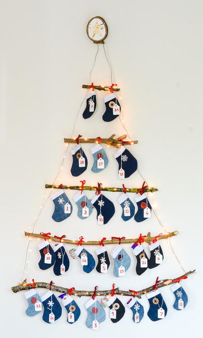 Denim Stocking Advent Calendar